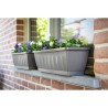 Jardiniere - GARDEN ID Terraflor - Anthracite 60cm - Solidité - Réserve d'eau...
