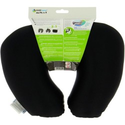 Coussin microbilles 2en1 Cale nuque et Oreiller 37x29x10cm - KINE TRAVEL - Mi...