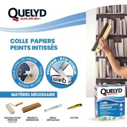 Colle papiers peints - QUELYD - Intissés en poudre - Toutes pieces - Applicat...