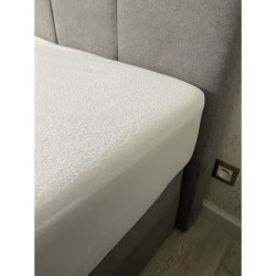 Protege matelas imperméable - 160x200 cm - Coton/Polyester - Anti punaise de lit