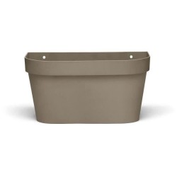 Pot mural - GARDEN ID Star - Taupe 36 x 16 cm - Réserve d'eau avec systeme de...