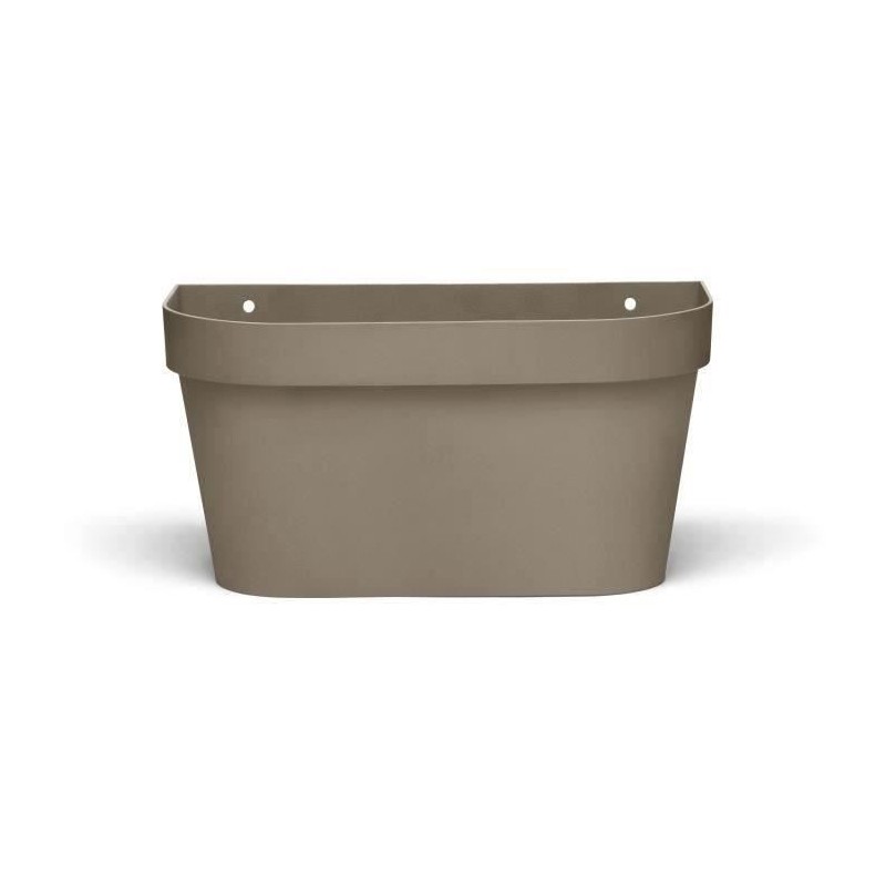 Pot mural - GARDEN ID Star - Taupe 36 x 16 cm - Réserve d'eau avec systeme de...