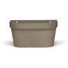 Pot mural - GARDEN ID Star - Taupe 36 x 16 cm - Réserve d'eau avec systeme de...