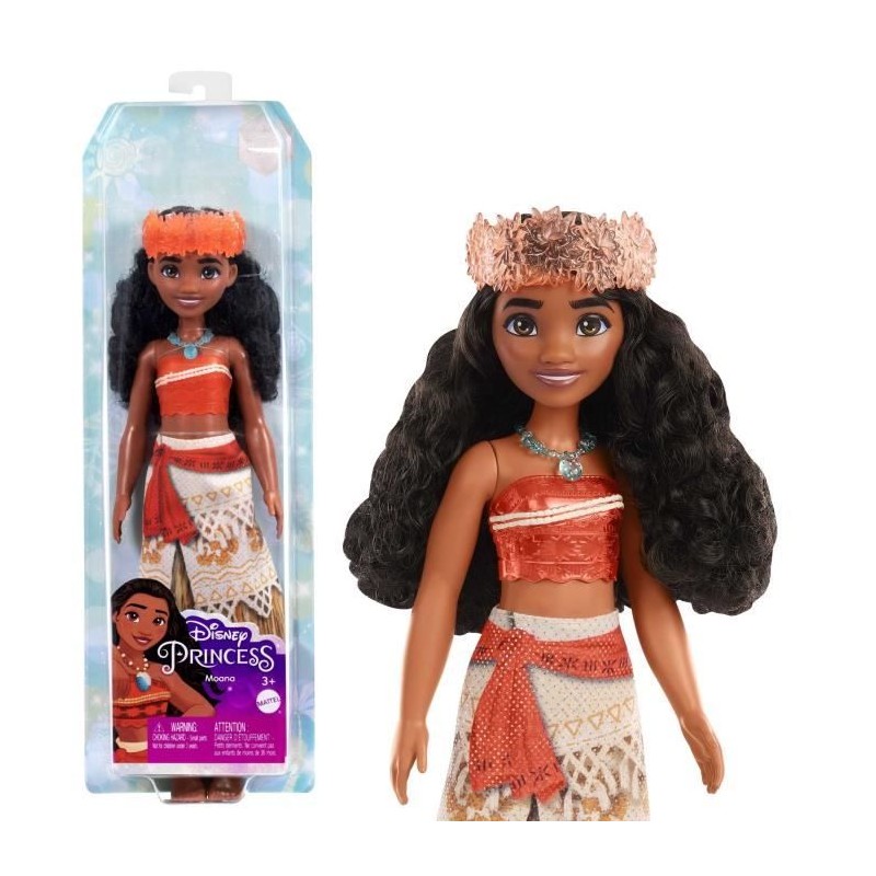 Vaiana Poupée 29 cm, Mattel Poupée Disney Princesses habillage et