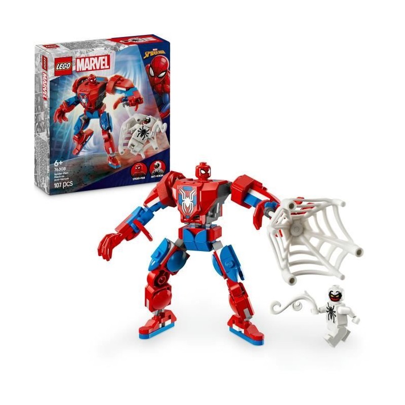 LEGO Marvel 76308 Le robot de Spider-Man contre Anti-Venom - Jeu de super hér...