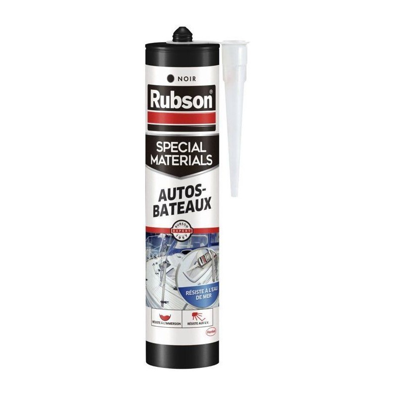 Mastic - RUBSON - Special Materials Auto-Bateaux - Noir - Cartouche de 280ml