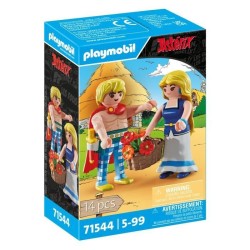 PLAYMOBIL 71544 Tragicomix et Falbala, Personnages d'Astérix, 14 pieces, Des ...