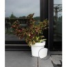 Pot a réserve d'eau - GARDEN ID Glamour - Blanc 40 cm - Surface granuleuse - ...