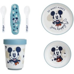 Pack repas 2eme âge THERMOBABY MICKEY Assiette + gobelet + bol + set de 2 cui...