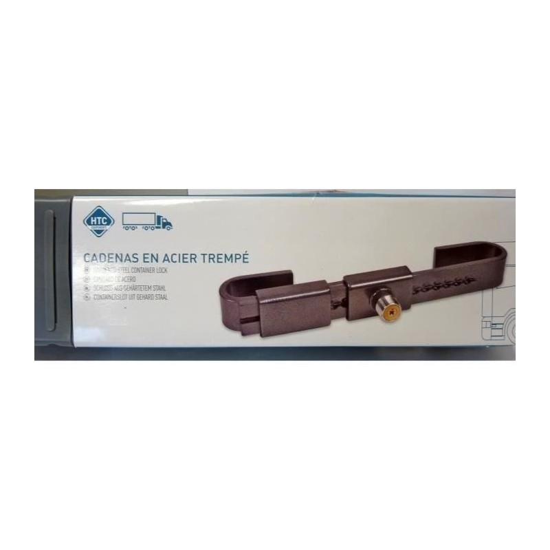 Cadenas container- HTC EQUIPEMENTS- en acier trempé- Conçu pour sécuriser les...