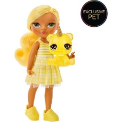 Rainbow High Littles - Poupée 15cm + animal de compagnie - Jaune -