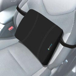 Coussin  lombaire ergonomique confort - KINE TRAVEL - 41.5 x 40 x 9/2 cm - dé...