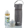 Porte biberon THERMOBABY - isotherme - gris chiné