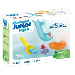 PLAYMOBIL Junior 71689 Toboggan aquatique et animaux marins, Jouet pour le ba...