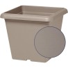 Pot de fleurs carré - GARDEN ID - Teramo Taupe - 40 x 35 cm - Résistant aux R...
