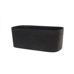 Jardiniere + réserve eau - GARDEN ID Respect - Noir-Anth 50 x 17 cm - 100% dé...