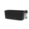 Jardiniere + réserve eau - GARDEN ID Respect - Noir-Anth 50 x 17 cm - 100% dé...
