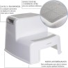 Tabouret marchepied - DREAMBABY - 2 Up - Antidérapant et texturé - Jusqu'a 80...