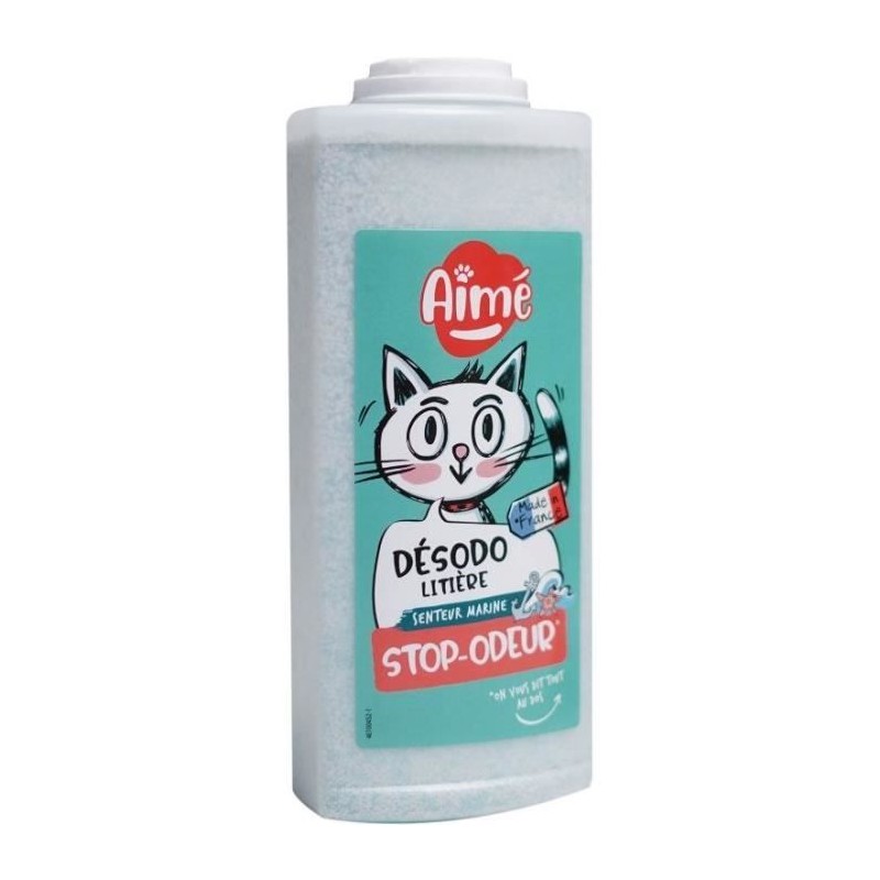 Hygiene chat - AIME - Désodorisant litiere - Marine - 700 ml - 100 % Naturel