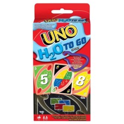 Mattel Games - UNO H20 TO GO - Uno Sport Jeu De Cartes - Jeu De