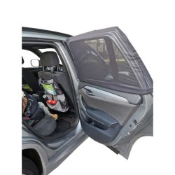 Pare soleil Voiture Bébé TINEO - 2 Housses Chaussettes - Ombrage 80% - Protec...