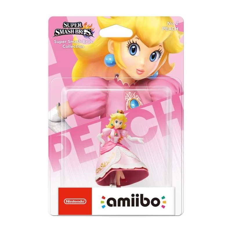 Figurine Amiibo - Peach N°2 • Collection Super Smash Bros.
