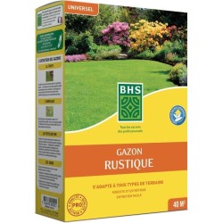 Semence de gazon - BHS - Gazon Rustique 1kg - Plus résistant et mieux protégé...