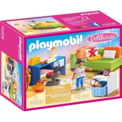 PLAYMOBIL 70209 Chambre d'enfant avec canapé-lit, Maison Traditionnelle, Doll...