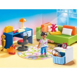 PLAYMOBIL 70209 Chambre d'enfant avec canapé-lit, Maison Traditionnelle, Doll...