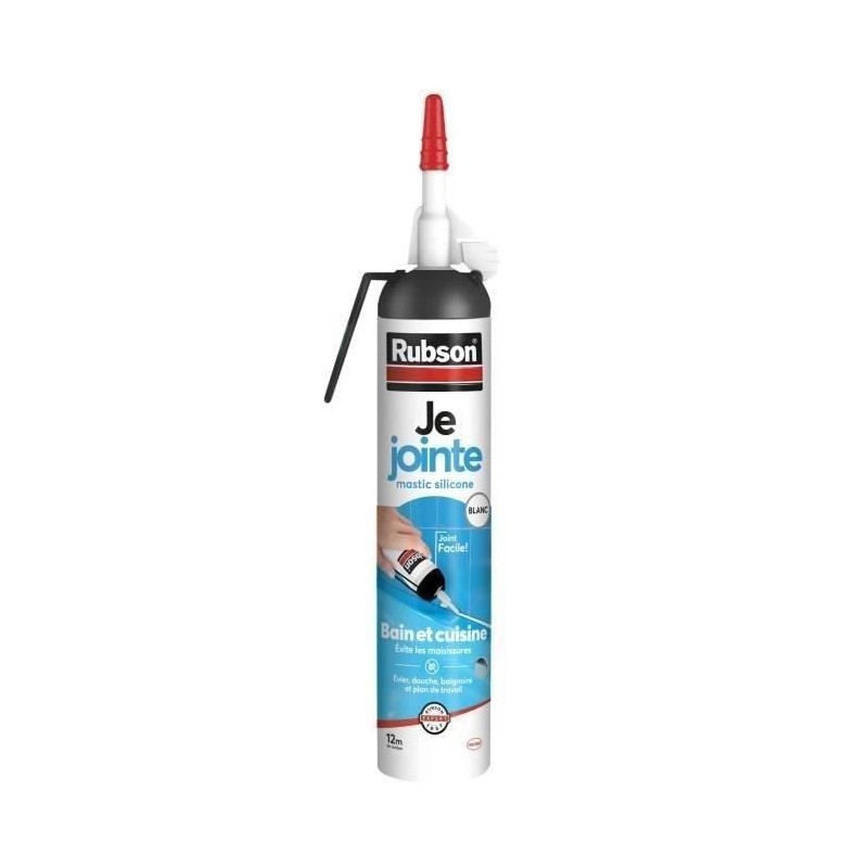 Mastic sanitaire Rubson - Gachette 200 ml - Blanc