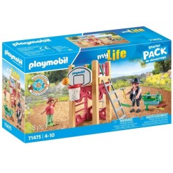 PLAYMOBIL 71475 Charpentier avec tourelle de jeu - My Life - 58 pieces - Jeu ...