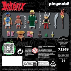 PLAYMOBIL 71269 Astérix, Amonbofis et le gâteau empoisonné, 24 pieces, Des 5 ans