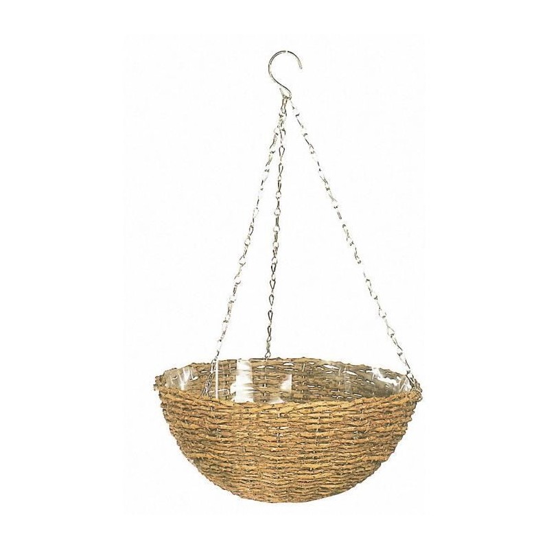 Panier suspendu - GARDEN ID Rustic - 35 cm -  coque plastique (intérieur/exté...