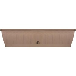 Jardiniere - GARDEN ID Terraflor - Taupe 80 cm - Solidité - Réserve d'eau - R...