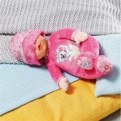 BABY BORN - Poupée Sleepy - Poupée douce avec hochet intégré - Rose -