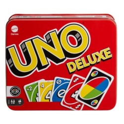 Mattel Games - Uno Deluxe - Jeu de Cartes Famille - 7 ans et + K0888