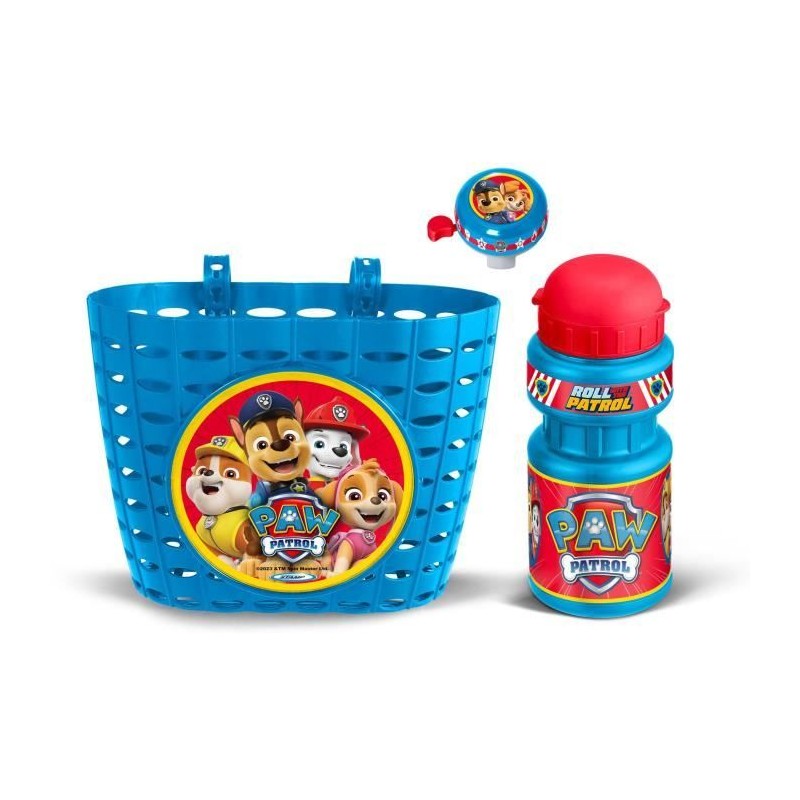 Set ludique comprenant une Corbeille + un bidon + une sonnette - PAW PATROL -...