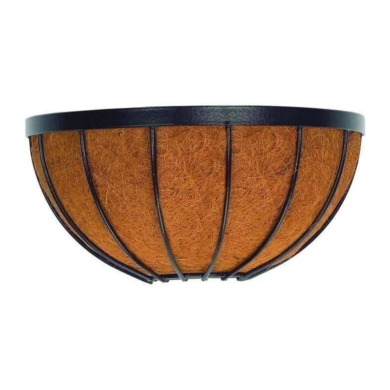 Panier mural+coco - GARDEN ID Georgian - 30 x 15 H19 cm - Coco premium - Stru...