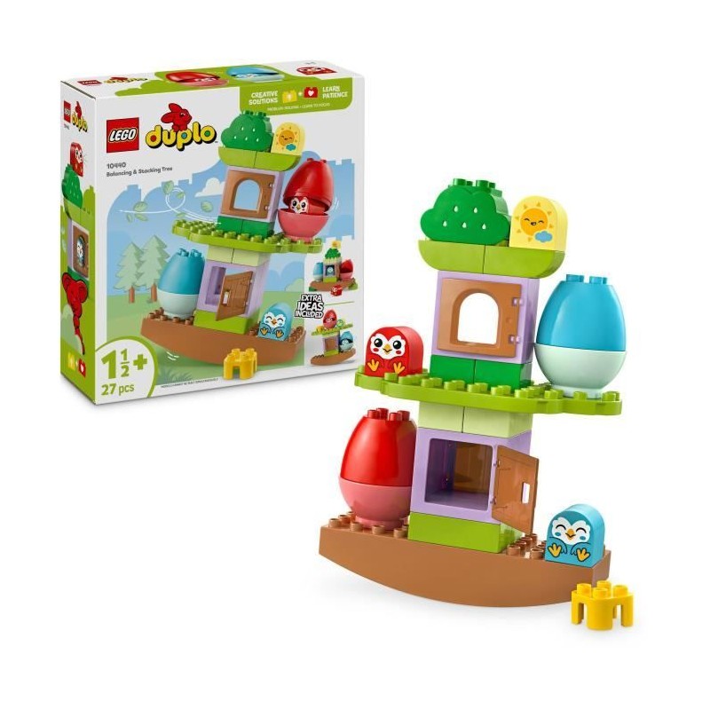 LEGO DUPLO My First 10440 Arbre qui se balance et s'empile - Jouet interactif...