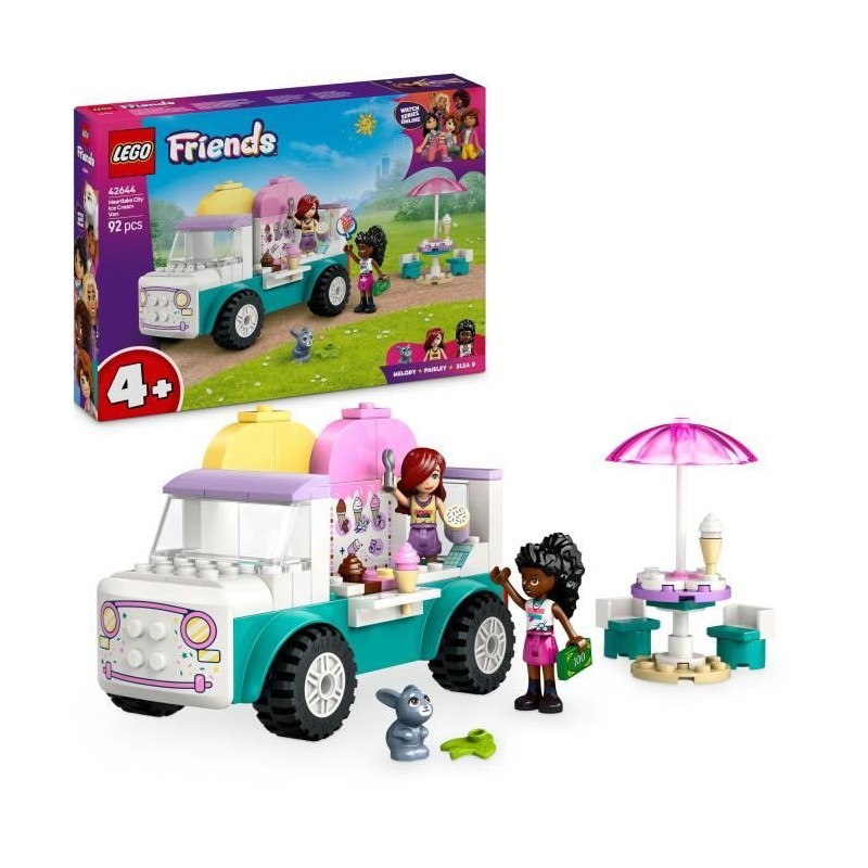 LEGO Friends 42644 Le camion de glaces de Heartlake City - Jeu de constructio...