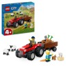 LEGO City 60461 Tracteur agricole rouge avec remorque et moutons - Jeu pour e...