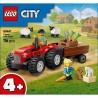 LEGO City 60461 Tracteur agricole rouge avec remorque et moutons - Jeu pour e...