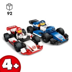 LEGO City 60464 Voitures de course de F1 Williams Racing et Haas F1 - Jouet d...