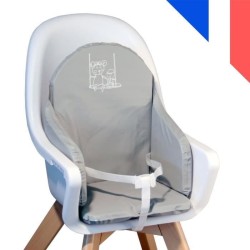 LOOPING Coussin Chaise Haute Bébé | PVC Imperméable, Sangles, Fabriqué en Fra...