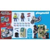 PLAYMOBIL 70572 Policier en moto et voleur, City Action, Les policiers, Des 4...