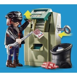 PLAYMOBIL 70572 Policier en moto et voleur, City Action, Les policiers, Des 4...
