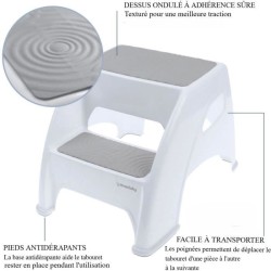 Tabouret marchepied - DREAMBABY - Toddler & Me 2 Up - Antidérapant et texturé...
