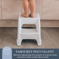Tabouret marchepied - DREAMBABY - Toddler & Me 2 Up - Antidérapant et texturé...