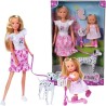 Steffi Love poupée dalmatien + Evi Love - 2 poupées 29 et 12 cm - 2 Figurines...