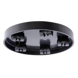 Support a roulettes - EDA - Ø 30 cm x H 5 cm - Gris ardoise